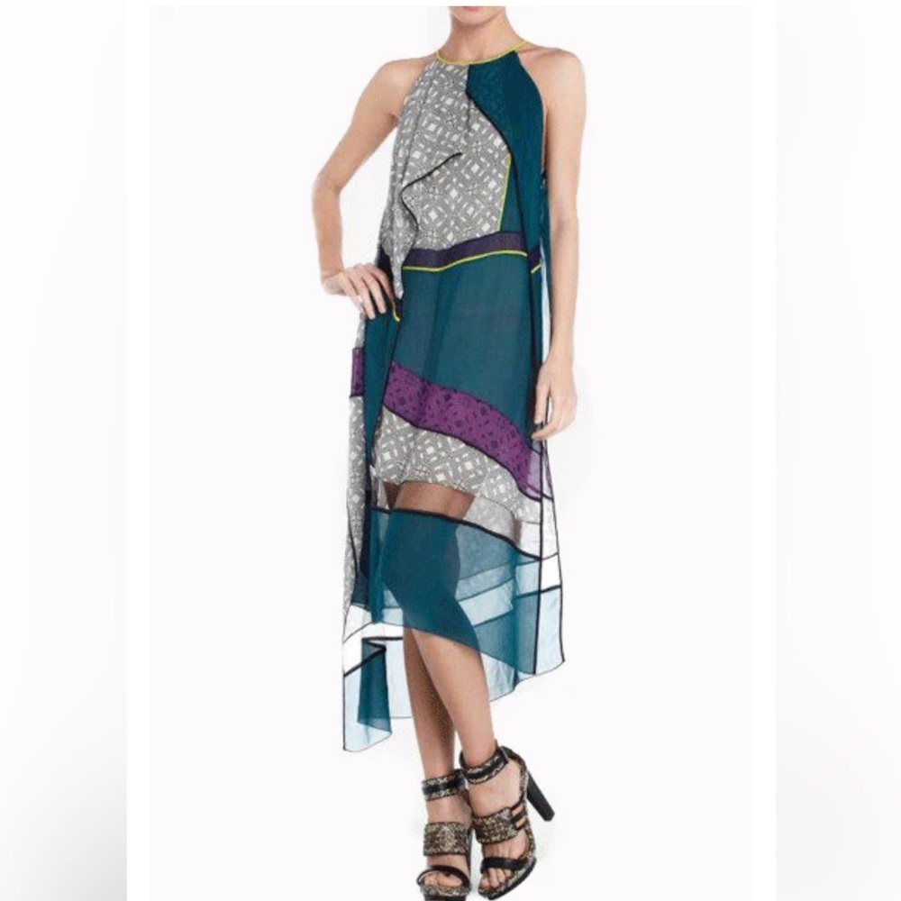 BCBG MaxAzria Runway Nimue Silk Dress Size XS